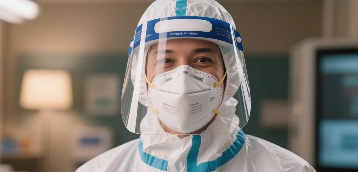 face shields with N95