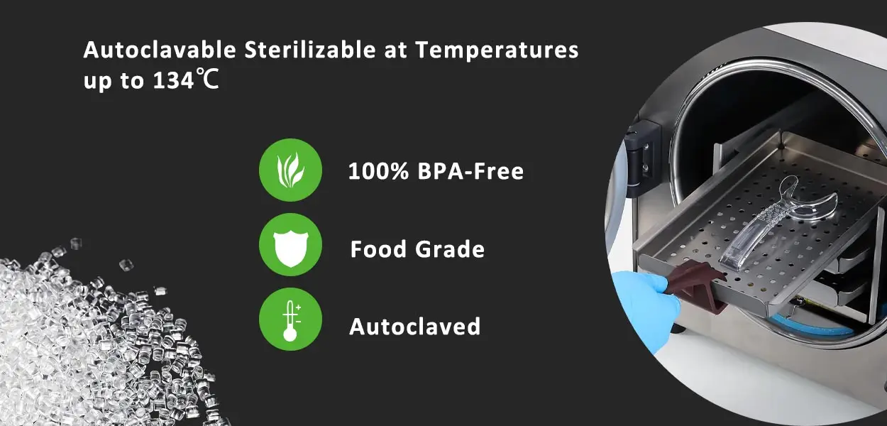 cheek retractors sterilization cycles at 134°C