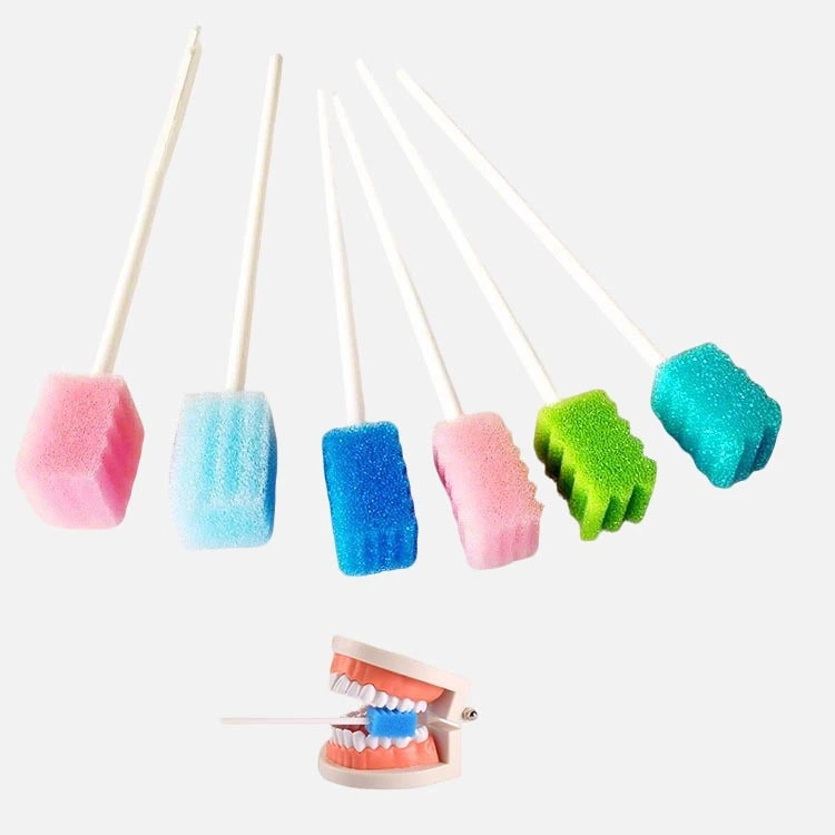 sponge oral stick, disposable oral swabs