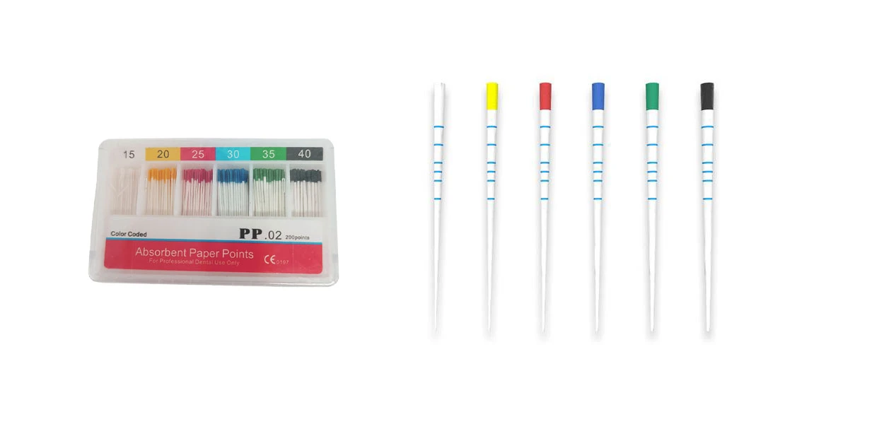 absorbent paper points color coding